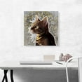 thumbnail image 2 of ARTCANVAS Bengal Cat Breed Thinking Canvas Art Print - Size: 18" x 18" (0.75" Deep), 2 of 9