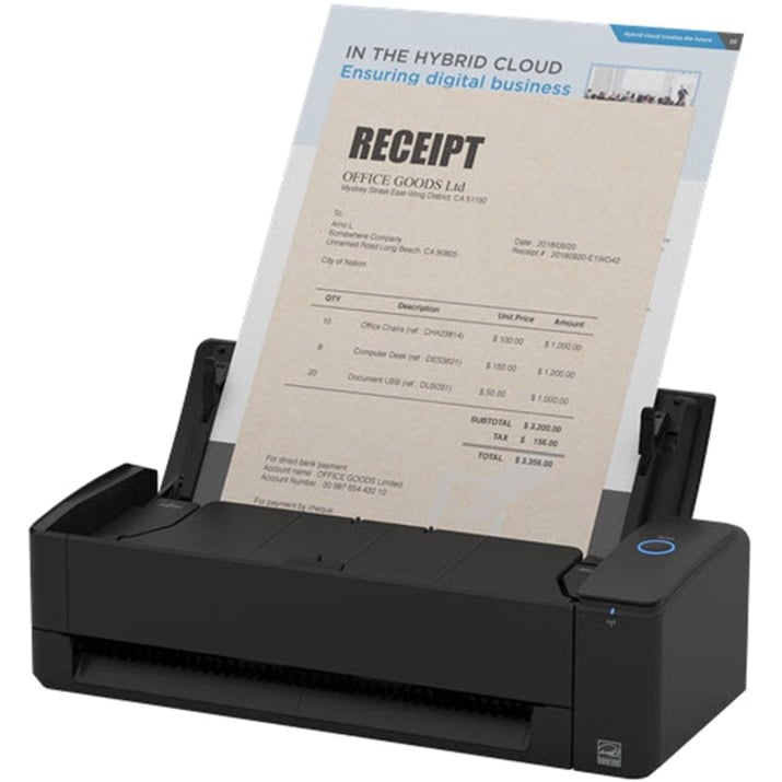Ricoh ScanSnap iX1300 Document Scanner - Black, Wireless, Office
