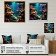 thumbnail image 4 of Designart "Underwater Reverie in Blue" Animals Wall Art - Coastal Blue Coastal Coral Under Water Bedroom Canvas Wall Art, 4 of 6