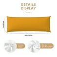 thumbnail image 3 of Disketp Goldenrod Print Body Pillow Cover - Super Soft 20x54 Body Pillow Case,Long Side Hidden Zipper, 3 of 8