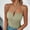 Green, variant on Womens Halter V Neck Spaghetti Strap Open Back Tshirts Criss Cross Cutout Ribbed Knit Crop Cami Top Slim Fit Y2k Tops