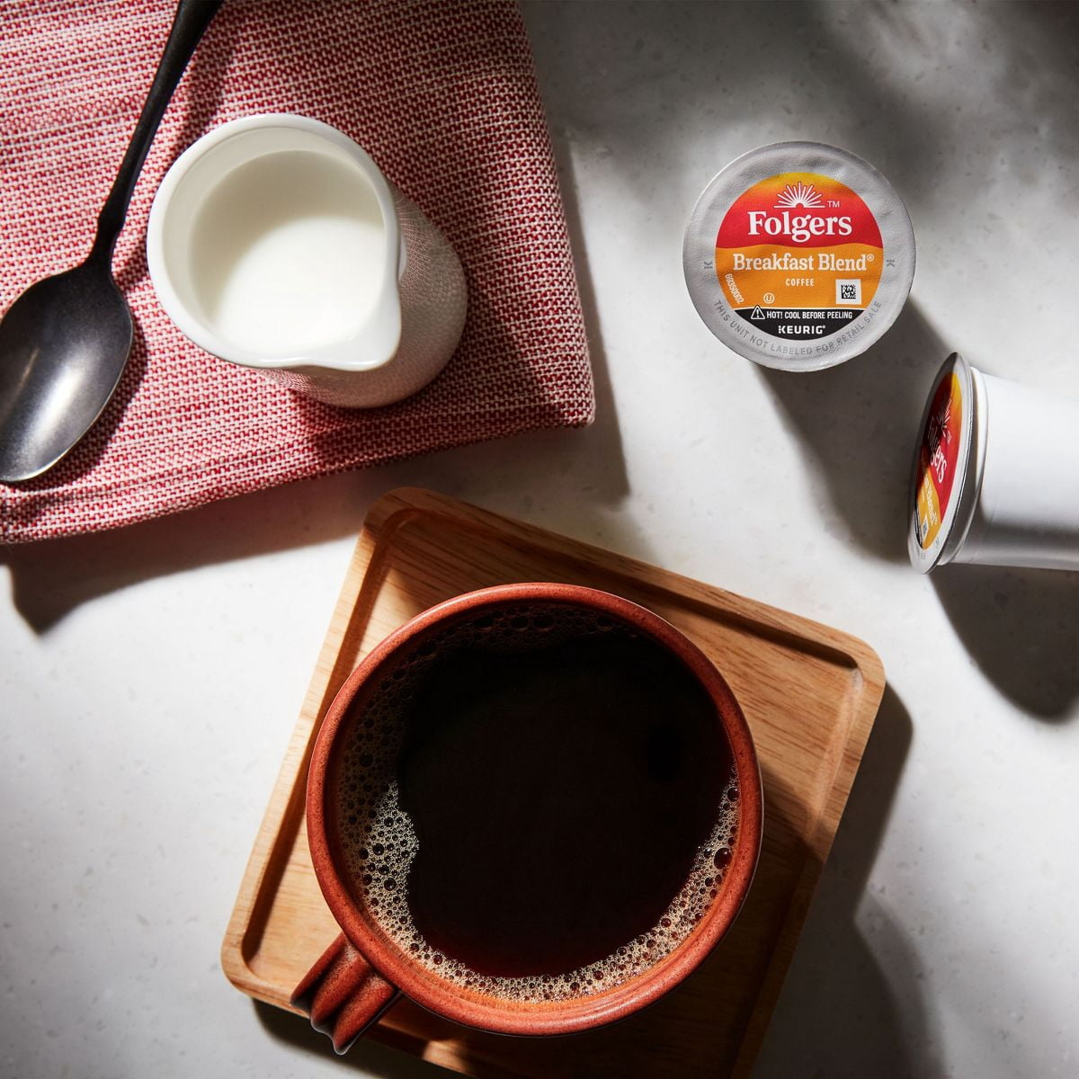 2X - Folgers Breakfast Blend Coffee Mild Roast Keurig K-Cup Pods - 24ct