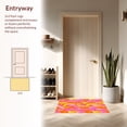 thumbnail image 3 of ODIKA 5'x7' Machine Washable Non-Slip Area Rug, Groovy Swirls Retro Funky Design High Traffic Rug, Peach, 144863, 3 of 7