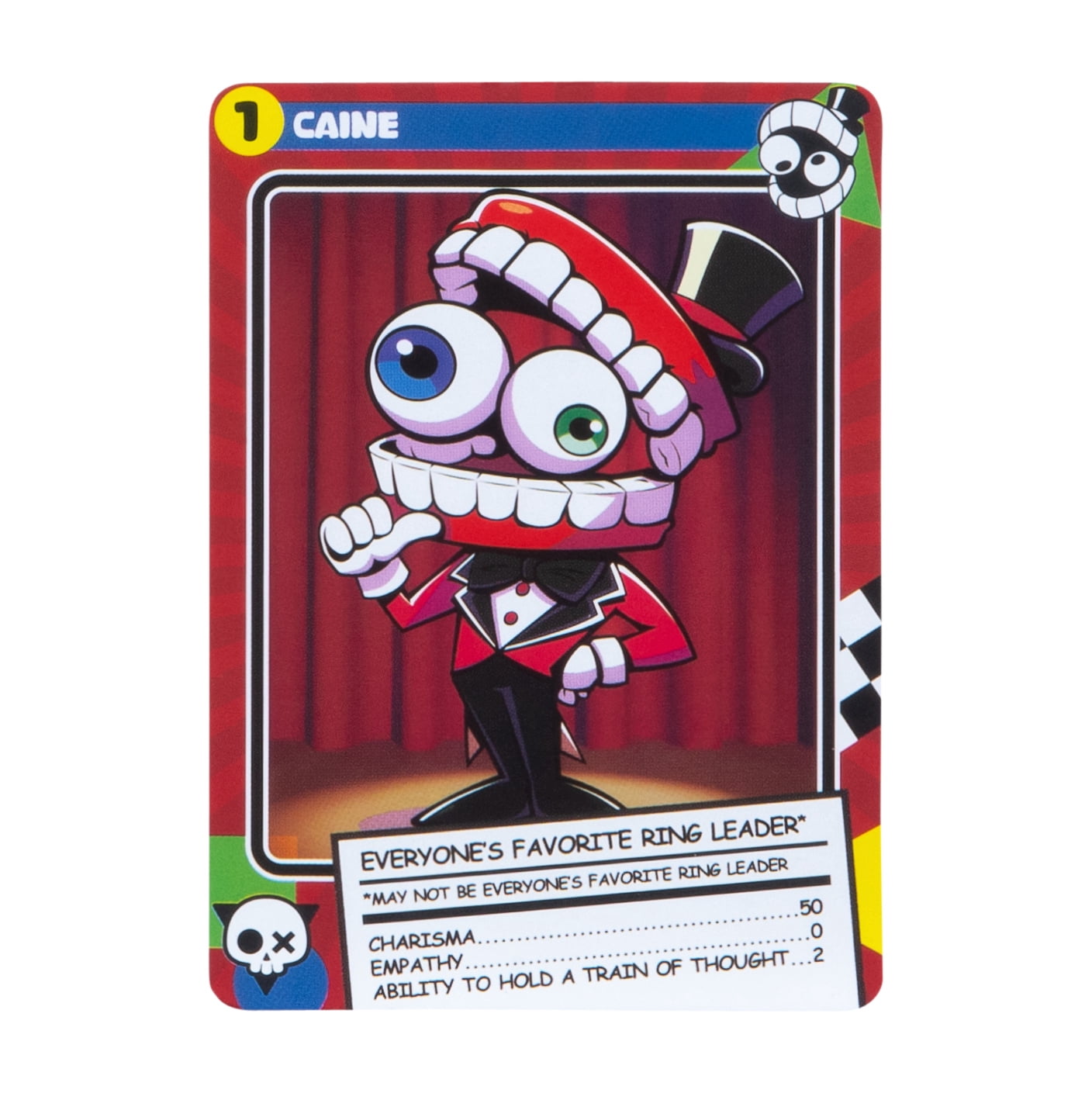 Amazing Digital Circus Caine 4" Collectible Vinyl Figure with Yapping Jaw and Collector Card, Ages 4+
