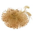 thumbnail image 3 of Miorin Under $5 Summer Hair Accessories, Fascinators Hat, Fascinator for Women Tea Party Vintage Derby Pillbox Hat Clip Headwear for Wedding Cocktail Dresses Accessories Brown, 3 of 3