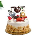 thumbnail image 3 of 4pcs Sloth Cake Topper Set Creative Decor Cake Insert for Birthday Party Festival, 3 of 9
