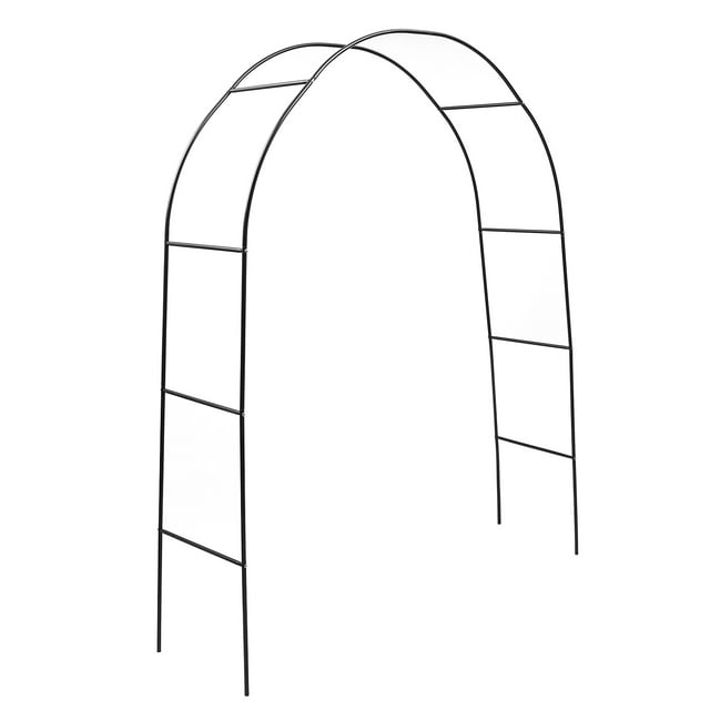 Minkissy Adjustable Garden Arch Trellis Arbor Iron Green Rack 1 Set 94.5X55in