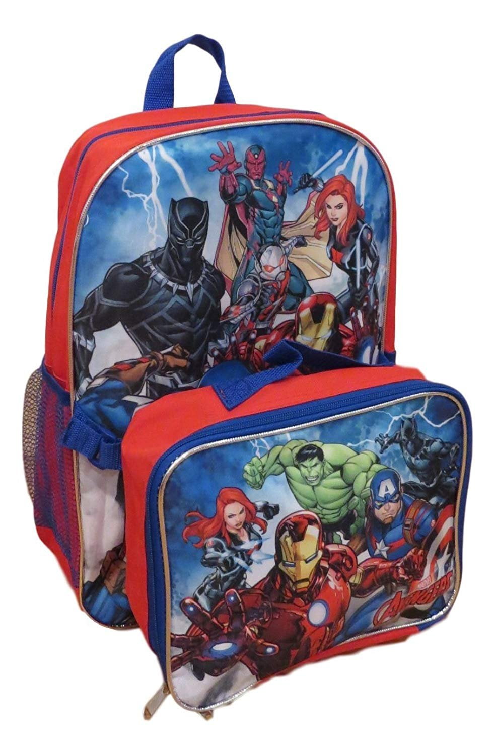 Captain America Marvel   Backpack Book Bag 12"   w Detachable Utility Bag NWT 