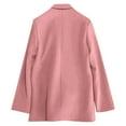 thumbnail image 3 of HaoXianJian Dressy Blazers for Women Solid Color Spring Jackets 2025 V Neck Button Long Sleeve Lapel Dressy Tops for Women Business Blouses Outfits Office Work Suit Casual Blazer S-3X, 3 of 7