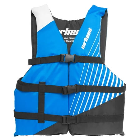 Airhead Ramp Adult Universal Size Open Sided Boating Tube Blue Life Vest