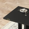 thumbnail image 6 of HOOBRO 63-Inch Dining Table for 4-6 People, Rectangular Kitchen Table with Thickened Top & Floor-Protective Pads for Dining Room, Black BB36CZ01, 6 of 8