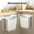 thumbnail image 4 of Foldable Wall Mounted Kitchen Trash Can Plastic Hanging Telescopic Storage Bin for Cabinets and Small Spaces, 4 of 6