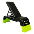 thumbnail image 1 of GoZone Multi-Use Adjustable Bench/Step Deck with Resistance Bands– Black/Green, 1 of 7