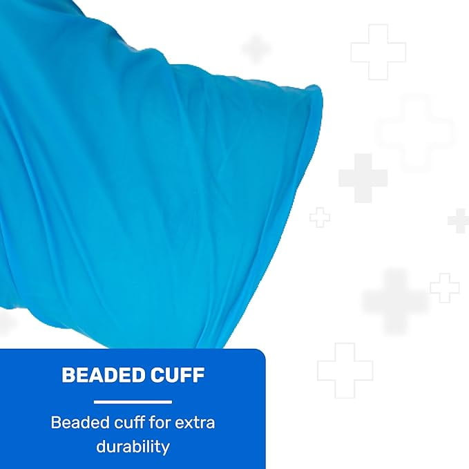 WellBefore Blue Vinyl Disposable Gloves - Medium 2000 Ct - Powder & Latex-Free Gloves