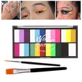 thumbnail image 1 of Paleta de pintura corporal para la cara Perfecl con pincel para niños 8 colores lavable, 1 of 8