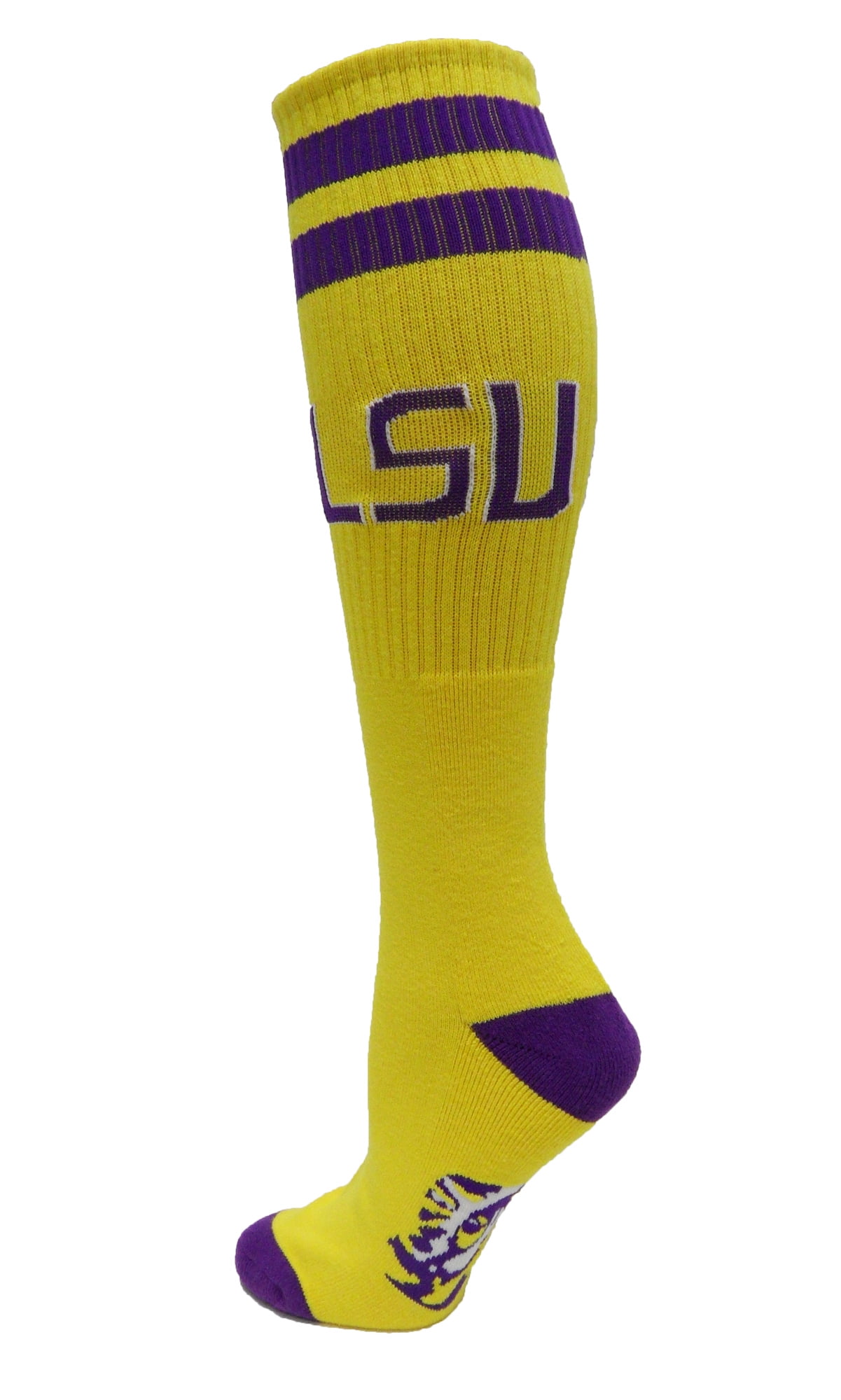 Purple One Size NCAA LSU Tigers Tube Socks 