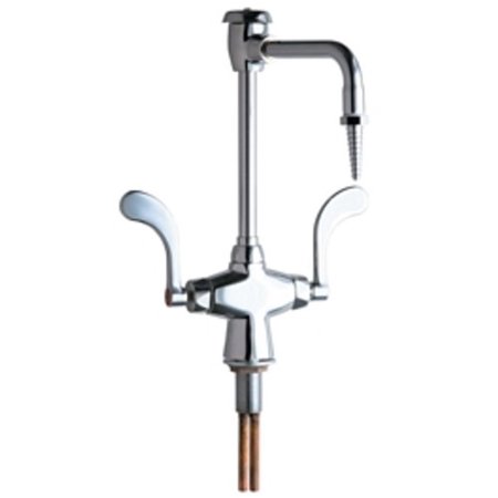 Chicago Faucets 930 317xk Chrome Single Hole Lab Faucet Walmart Com