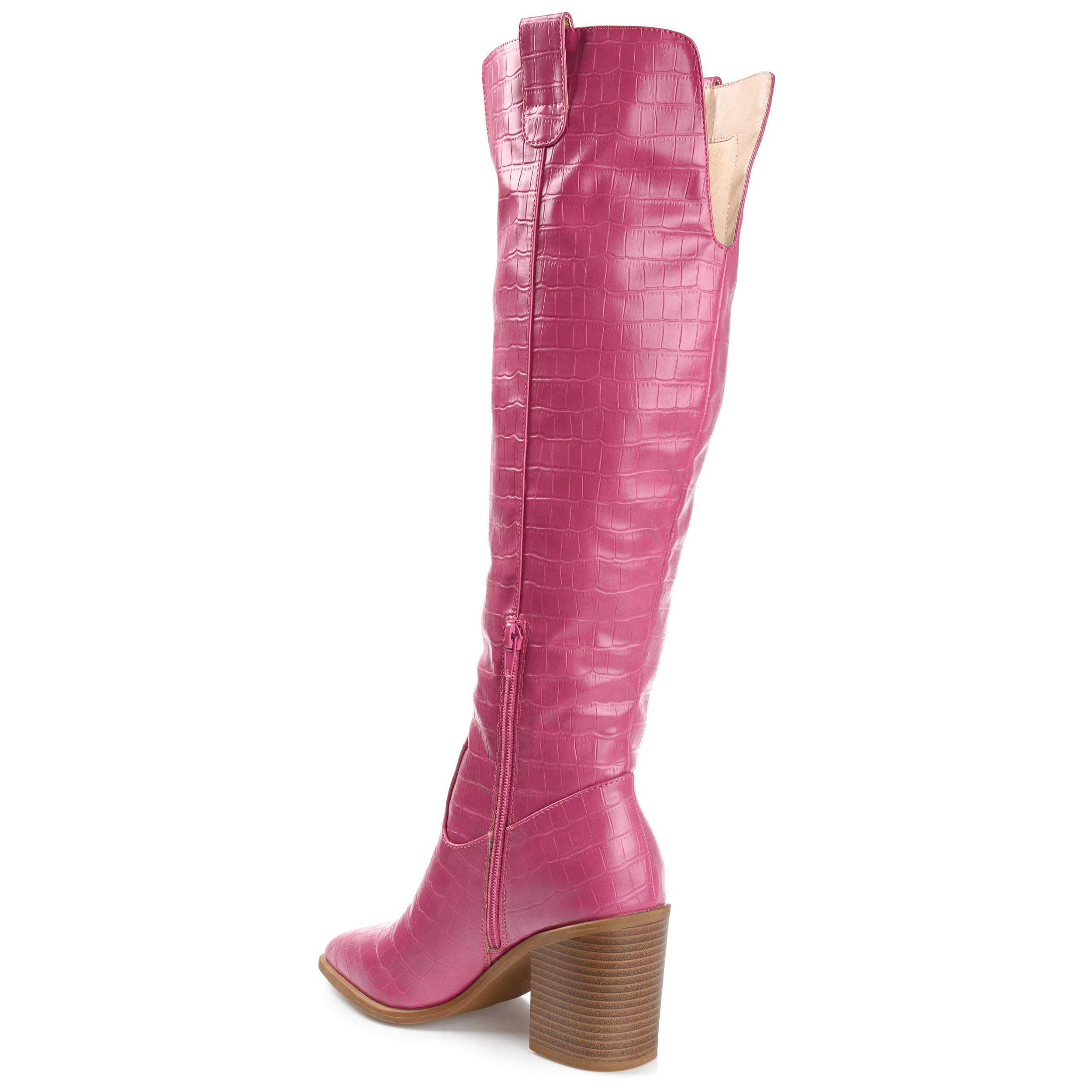 Journee Womens Therese  Stacked Heel Knee High Boots, Widths Available