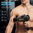 thumbnail image 2 of SORUDEL Massage Gun Deep Tissue,Muscle Massage Gun for Pain Relief with 8 Massage Heads & 6 Speeds and Carrying Case (Black), 2 of 8