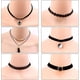 thumbnail image 4 of Gargantilla negra JM para mujer 22 piezas de terciopelo y encaje, 4 of 5