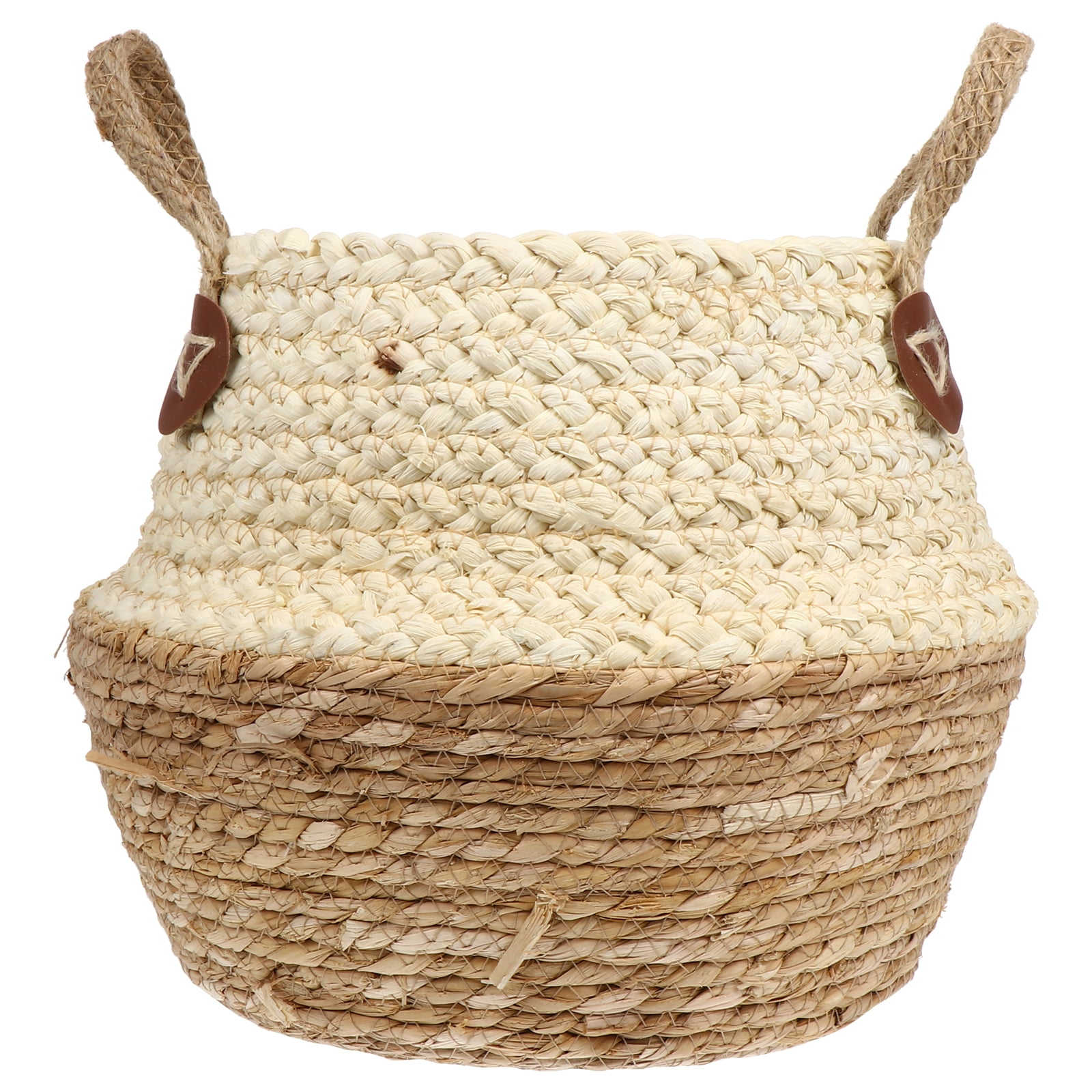 Hemoton Basket Plant Seagrass Planter Baskets Laundry Woven Jute Living