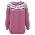 thumbnail image 6 of Fair Isle Sweater Coat For Soft Loose Knit Cardigan Long Sleeve Warm Thick Open Front Top Outerwear Cozy Fall Winter Fashion Comfortable Casual Wear, 6 of 8