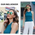 thumbnail image 4 of Gafas de Sol Polarizadas Grandes DUCO W016 para Mujeres con Marco Dorado, 4 of 5