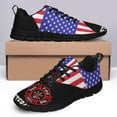 thumbnail image 4 of Firefighter Veteran American Flag Us Running Shoes Sneakers Mesh Black Size 10, 4 of 5