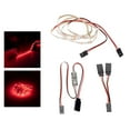 thumbnail image 3 of kusrkot 2-pack Plastique Télécommandé LED Lumière Rouge Bleu Éclairage pour RC Aile Fixe, 3 of 9