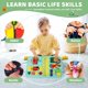 thumbnail image 5 of Montessori Busy Board Quiet Flower para 1 a 3 años con pesca, 5 of 7