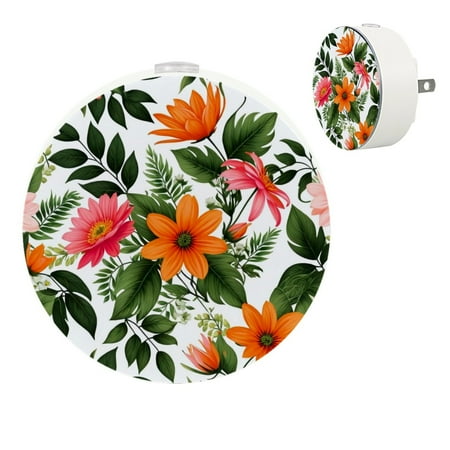 

YZUOUZY Bedside Lamps Small Lamp Small Lamps Set of 2 Exotic Flower Plant Leaf Flowers