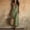 Army Green, variant on QUNYINEY A Line Plus Size Dresses for Women Sleeveless Black Faux Cotton Linen Long Sundress V Neck Loose Fit Vacation with Pockets Dresses