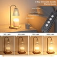 thumbnail image 2 of Fenmzee Candle Warmer Lamp with Timer - Inline Control, 4 Way Dimmer, Wax melt Warmer with 2 Blubs, 2 of 8