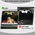 thumbnail image 4 of Jeiento Snowman Snowflake Car Trunk Mat Size 29" x 39" All Weather Rear Cargo Liner Winter Holiday Trunk Protector Pet Seat Cover Alternative, 4 of 7