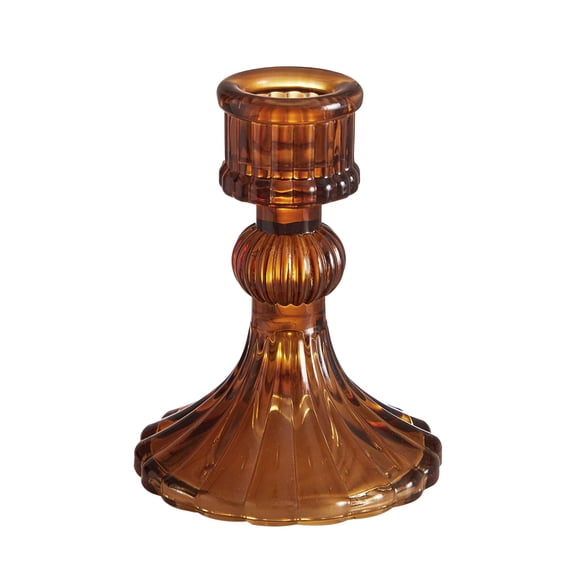 The Pioneer Woman Brown Glass Candleholder, Small