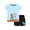 WF240112S01, variant on HILEELANG Toddler Boy Summer Short Sets Outfits Cotton CrewNeck Green Crocodile Short Sleeve Playwear Sets 2T