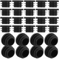 thumbnail image 2 of SHISUYAN 40 Pcs Round Plastic Hole Plugs Inserts End Caps For Tubing Hardware Plug Fences Glide Protection From Chair Legs And Furniture, 2 of 8