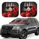 thumbnail image 1 of Balery Red Wine Rose Parasol para parabrisas de coche de 2 piezas | Parasol plegable para parabrisas delantero de coche para la mayoría de sedanes-Medium, 1 of 6
