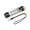 Transparent White, variant on 1. Tail USB Rechargeable LED Flashlight, Aluminum Hat Clip Light for Camping Tents & Outdoor Emergencies