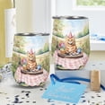 thumbnail image 4 of Happy Mother's Day Maine Coon with Sweets and Flowers at a Picnic 12oz Stainless Steel Wine Tumbler Insulated Cup with Lid Cat Lover Kitten Owner Gifts - 13005, 4 of 5