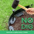 thumbnail image 2 of 2IN x 50FT Landscape Edging Border with 75 Spikes, Plastic Edging for Landscaping, No Dig Garden Border Edging Kit for Flower Beds, Lawn, Yard, Paver Pathway, 2 of 11