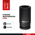 thumbnail image 2 of Teng Tools 34MM 3/4 Inch Drive 6 Point Metric Deep Chrome Molybdenum Impact Socket | Mechanic Tool | Hand Tool - 940634-C, 2 of 7