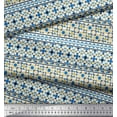 thumbnail image 2 of Soimoi Modal Satin Fabric Aztec Geometric Print Fabric by Yard 42 Inch Wide, 2 of 3