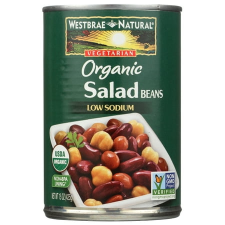 Westbrae Natural Organic Salad Beans, 15 oz