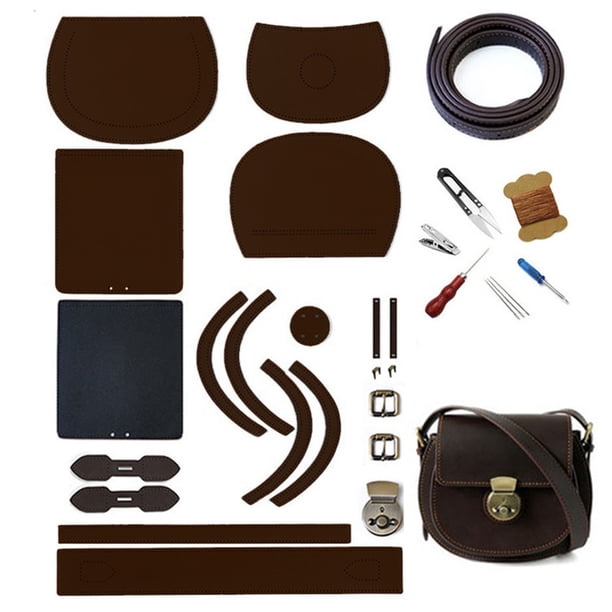 Juego Bolsos DIY Kit Cuero Fácil en Casa para Entusiastas La Artesanía