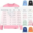 thumbnail image 3 of Auroural Toddler Girl Shirts 3T And 4T CUHK Printed Round Neck Top For Spring And Summer Casual Pullover Boys And Girls Long Sleeved Base Shirt Blue, 3 of 6