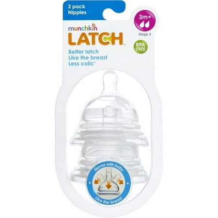 Munchkin Latch Stage 2 Nipple (Pack of 10)