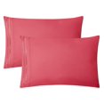 thumbnail image 6 of Bed Sheets, Premier 1800 Series 4 Piece Bed Sheet Set, Deep Pocket, Wrinkle, Fade, Stain Resistant, Luxury Soft Bedding Sheets & Pillowcases, Split King, Coral Pink, 6 of 9