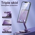 thumbnail image 3 of Xinyolin Mobile Phone Holder 360 Degree Rotation Foldable Anti-slip Great Load Bearing Adjustable Hold Phone Aluminum Alloy Stable Desk Phone Rack Phone Accessory, 3 of 8
