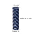 thumbnail image 2 of Unique Bargains Die Spring 5 Pack 20mm OD 65mm Long Spiral Stamping Light Load Compression Die Springs, Blue, 2 of 5